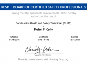 Certified Construction Health& Safety Technician (CHST)