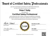 Certified Safety  Professional (CSP)